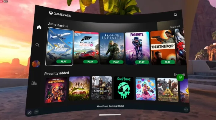 Meta Quest Xbox Game Pass